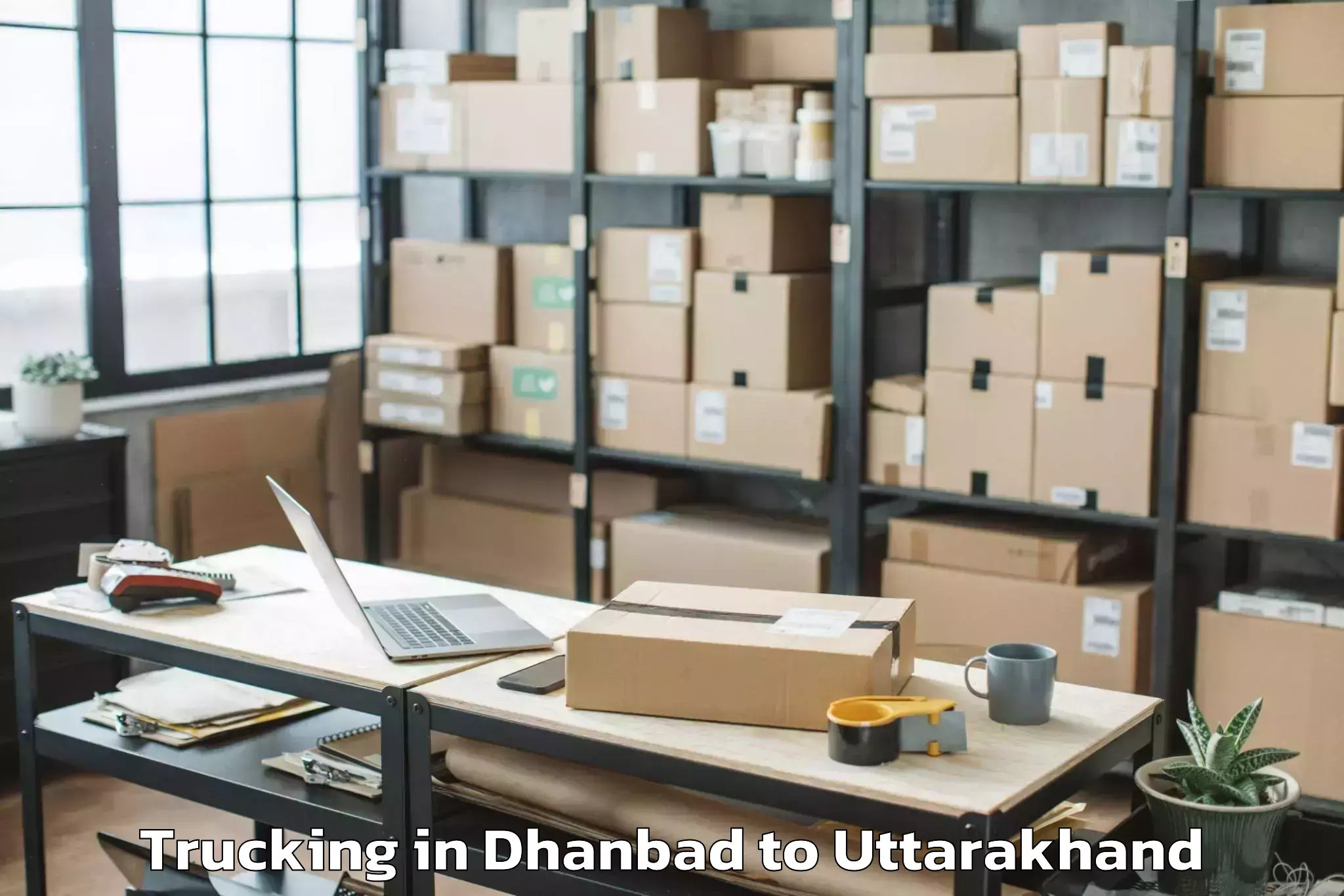 Book Dhanbad to Bhatwari Trucking Online